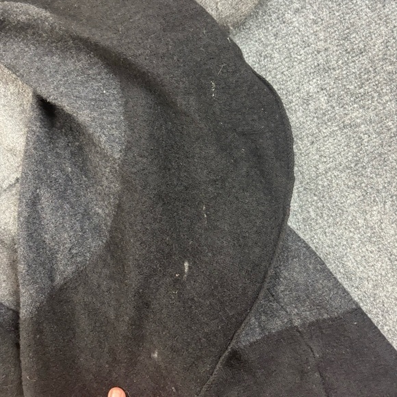 EILEEN FISHER Women Oval Cardigan w/Shawl Collar & Flutter Hem Black/Grey Small - Picture 5 of 11